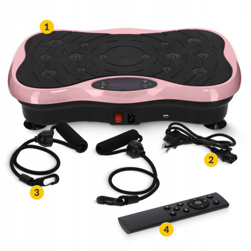 Вібраційна платформа  4FIZJO Ultra+ Black/Pink - фото №8